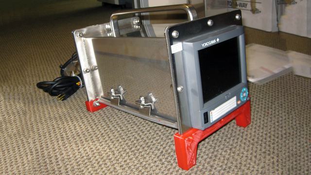 The completed portable Yokogawa recorder enclosure.